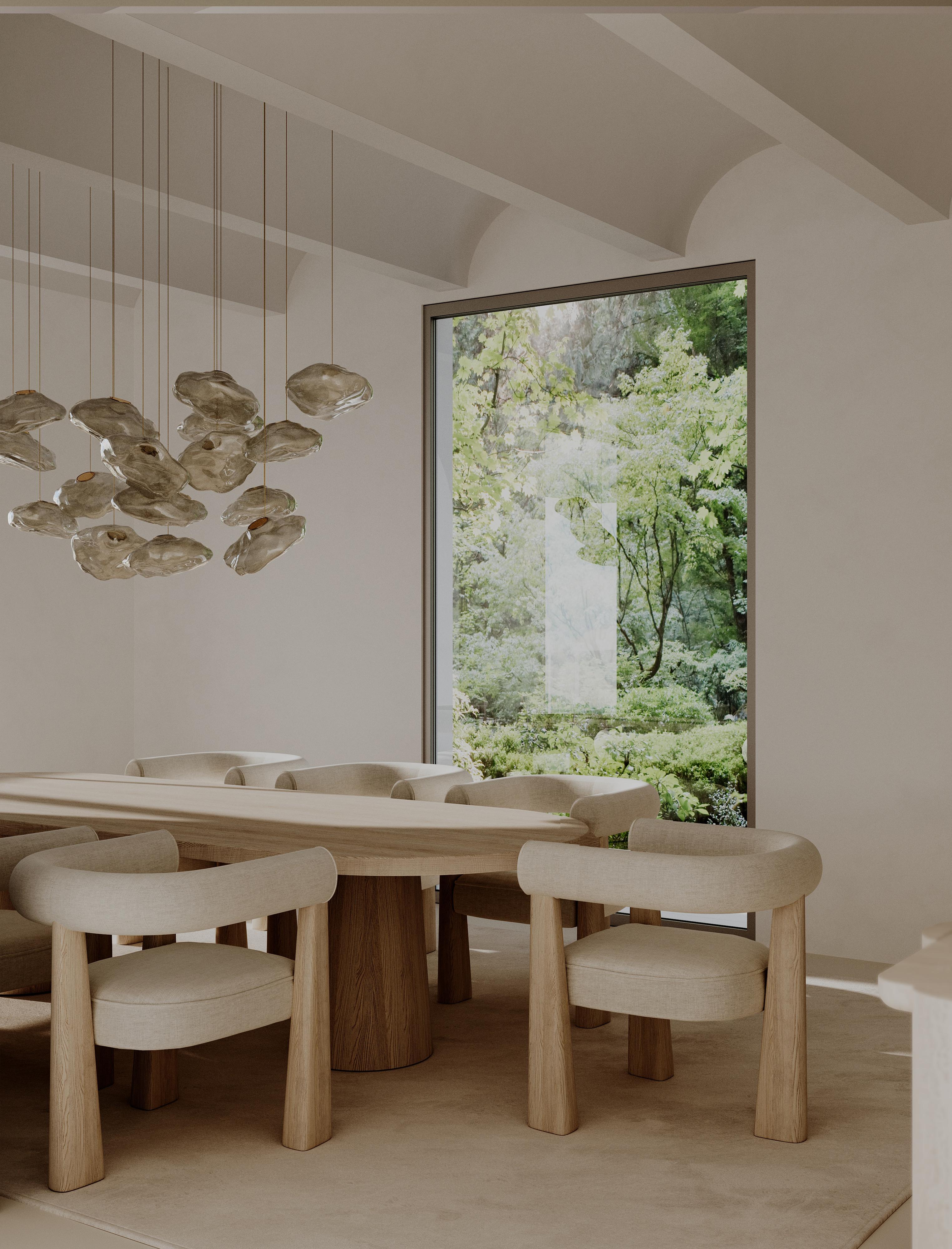 Italian Paloma Editions Geneva Dining Table French Oak For Sale