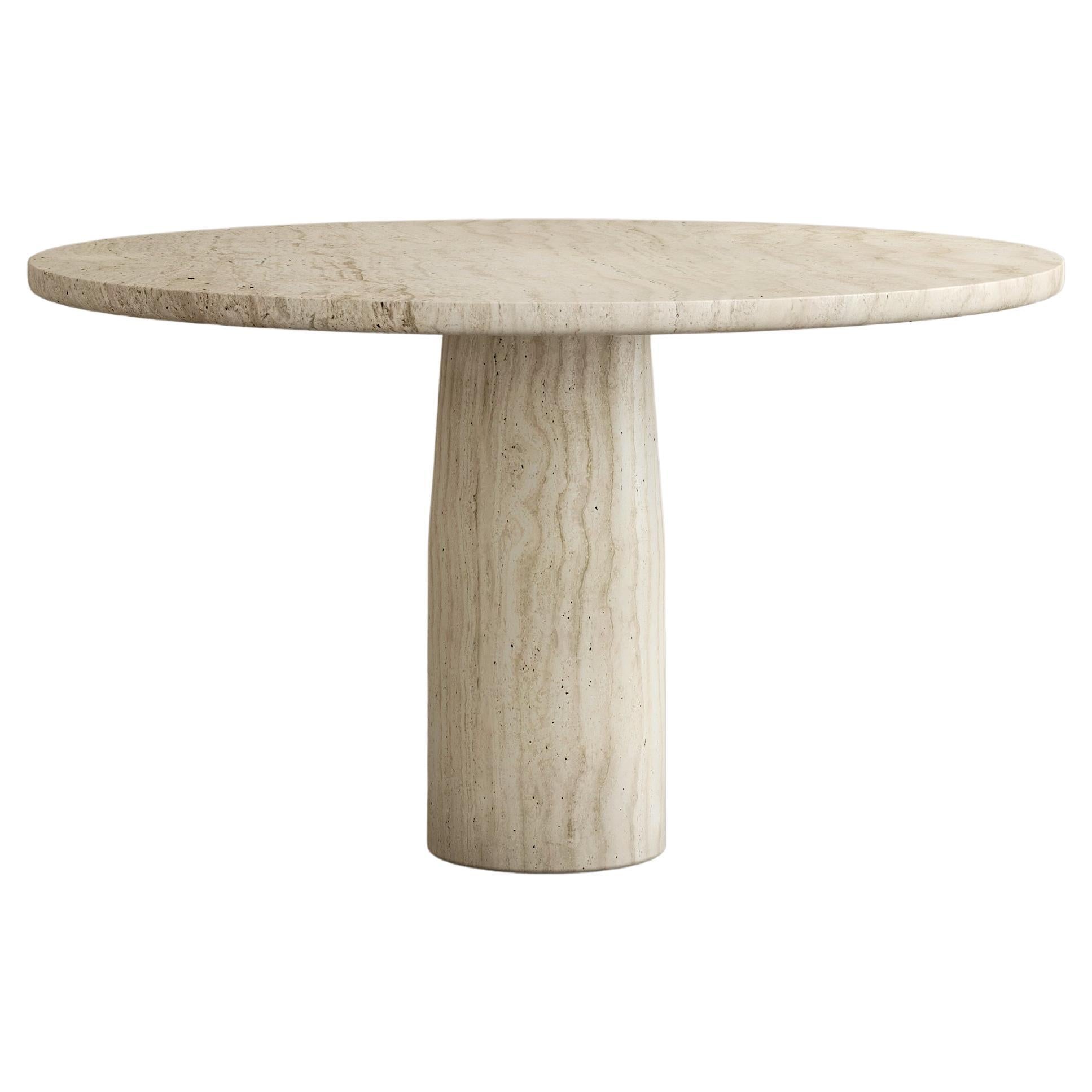 Paloma Editions Isola Esstisch II Bianco Alabastrino Travertin im Angebot