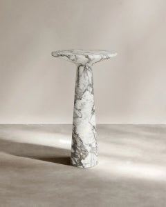 Paloma Editions Jude Pedestal II Arabescato Marble