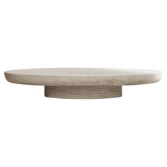 Mesa de centro Kiss de Paloma Editions Travertino Bianco Alabastrino
