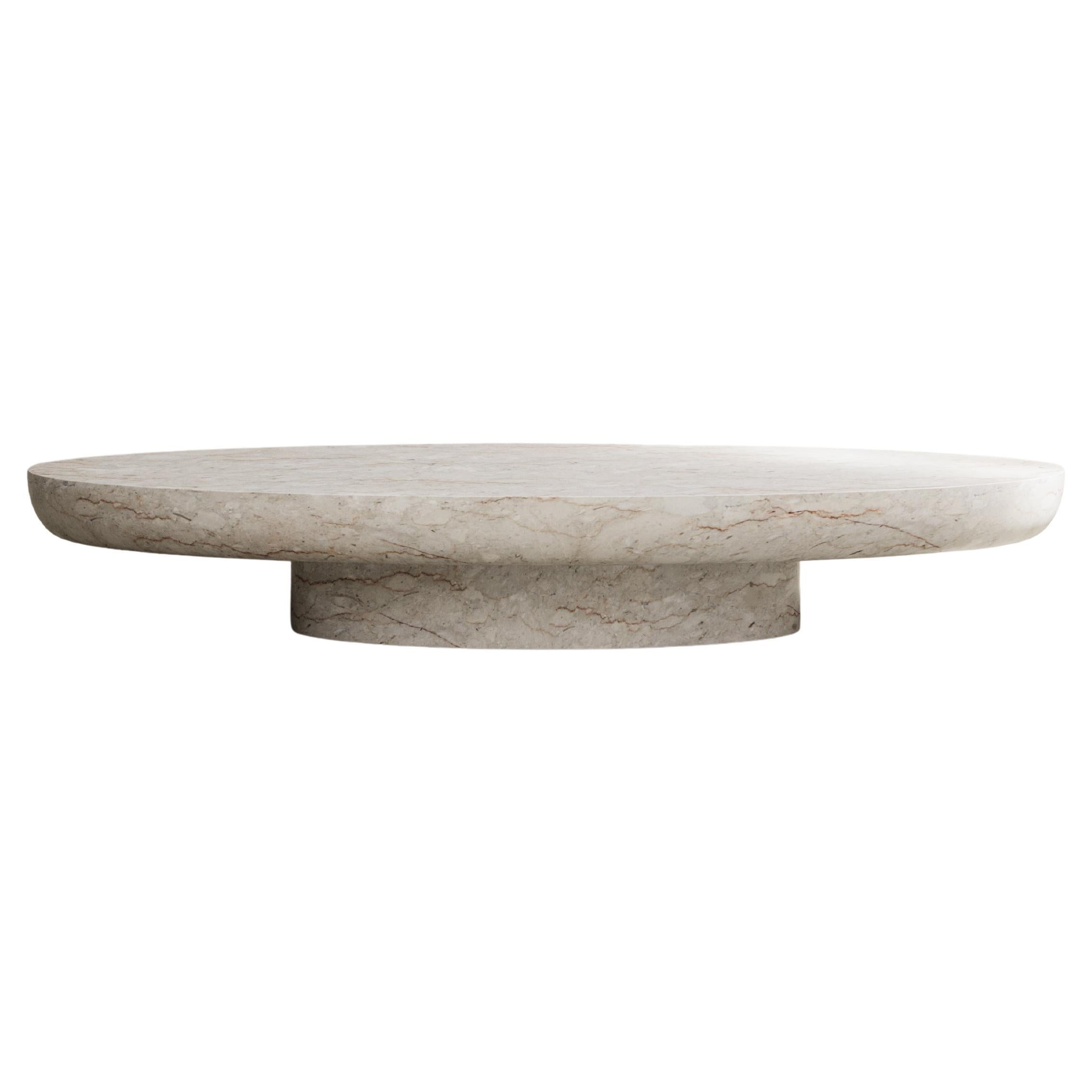 Paloma Editions Kiss Table basse Cappuccino Limestone en vente