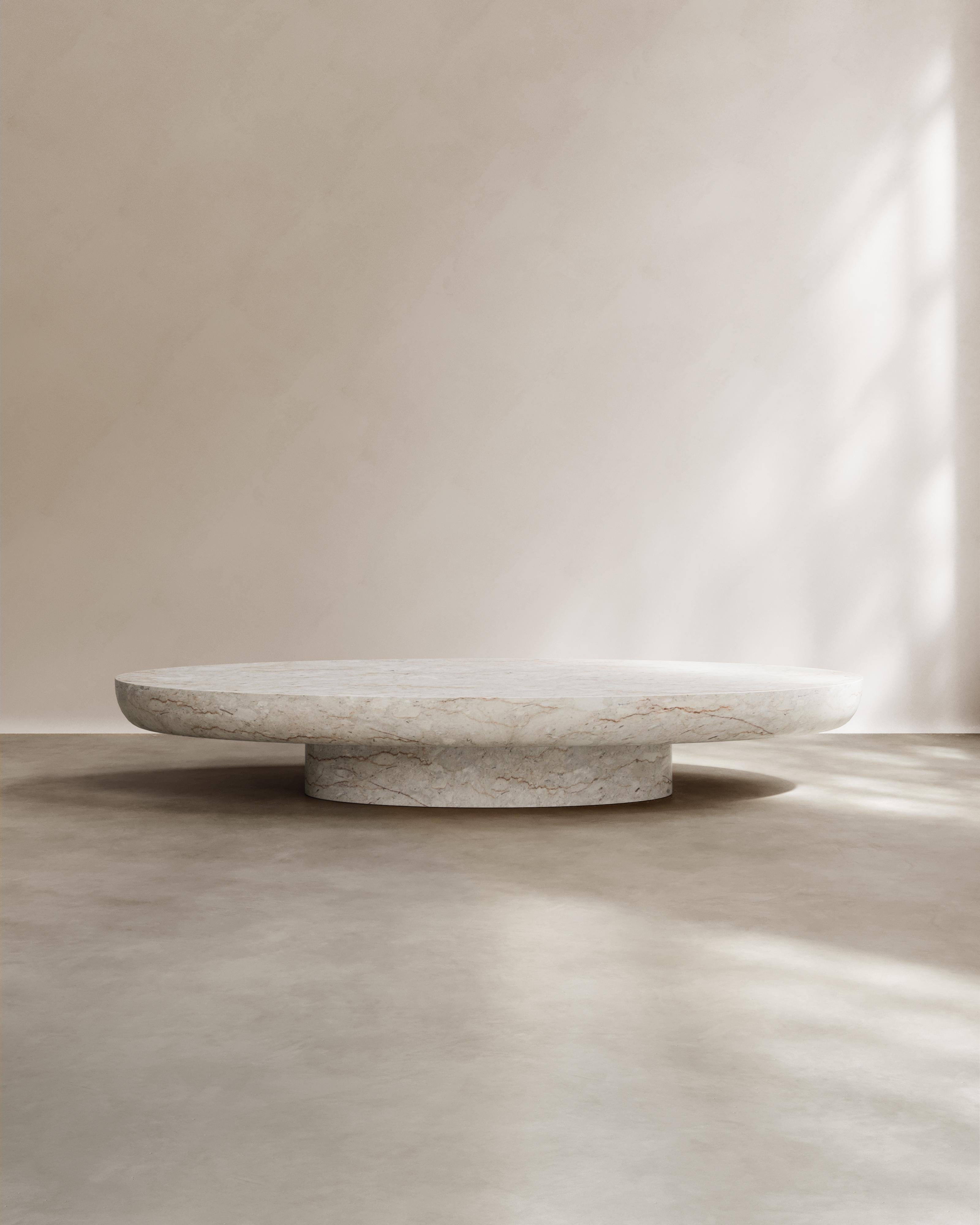 Marbre de Brescia Paloma Editions Table basse Kiss Verde Breccia Marble en vente