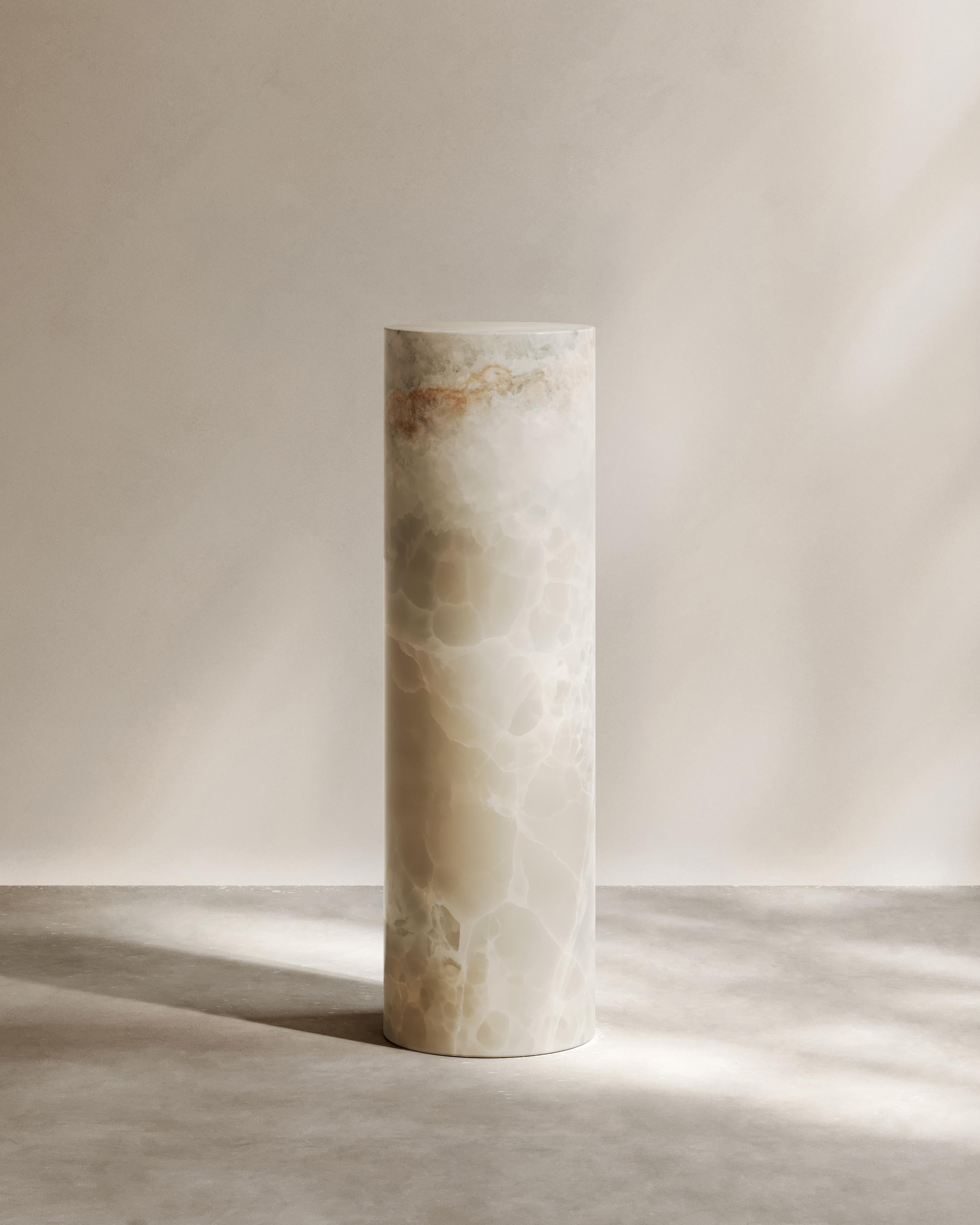 Paloma Editions Portal Pedestal Navona Travertine In New Condition For Sale In BONDI JUNCTION, AU