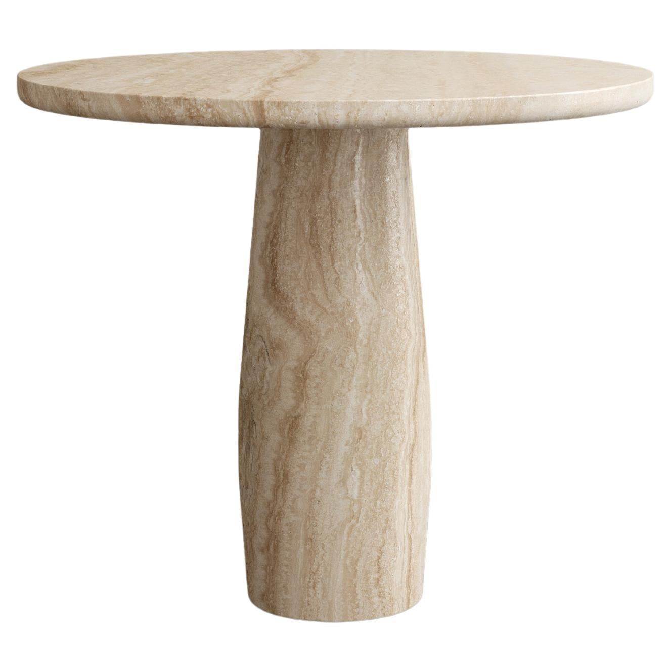 Paloma Editions Raffaella Dining Table I in Classico Alabastrino Travertine