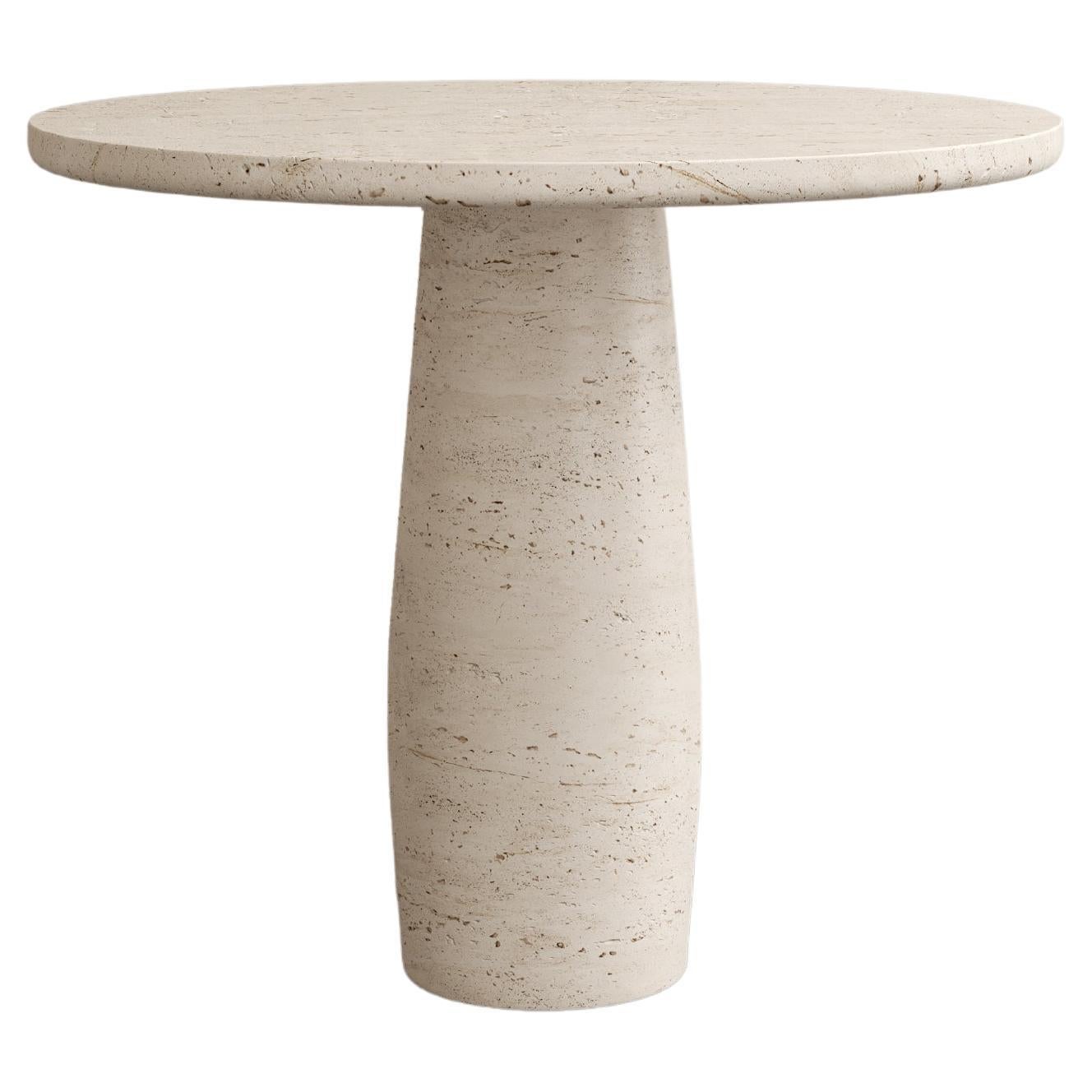 Paloma Editions Raffaella Dining Table I in Navona Travertine For Sale
