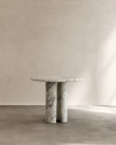 Paloma Editions Roman Dining Table I in Arabescato Marble