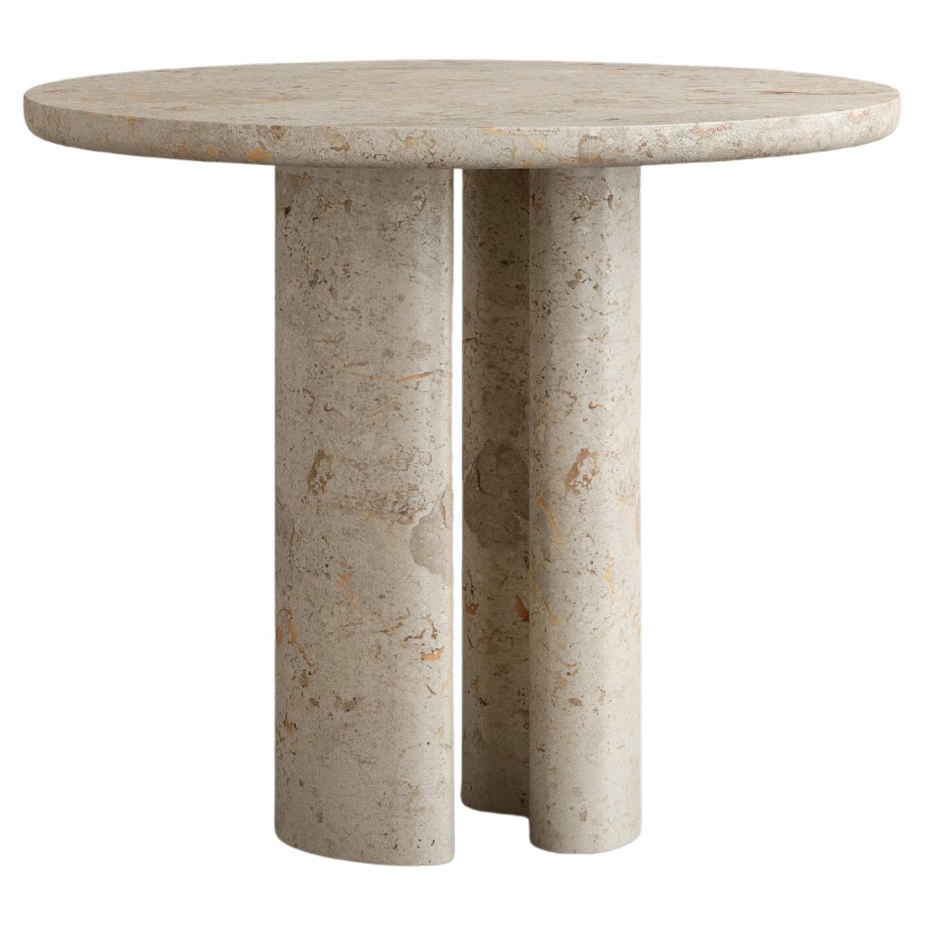 Paloma Editions Roman Dining Table I in Cappucino Limestone