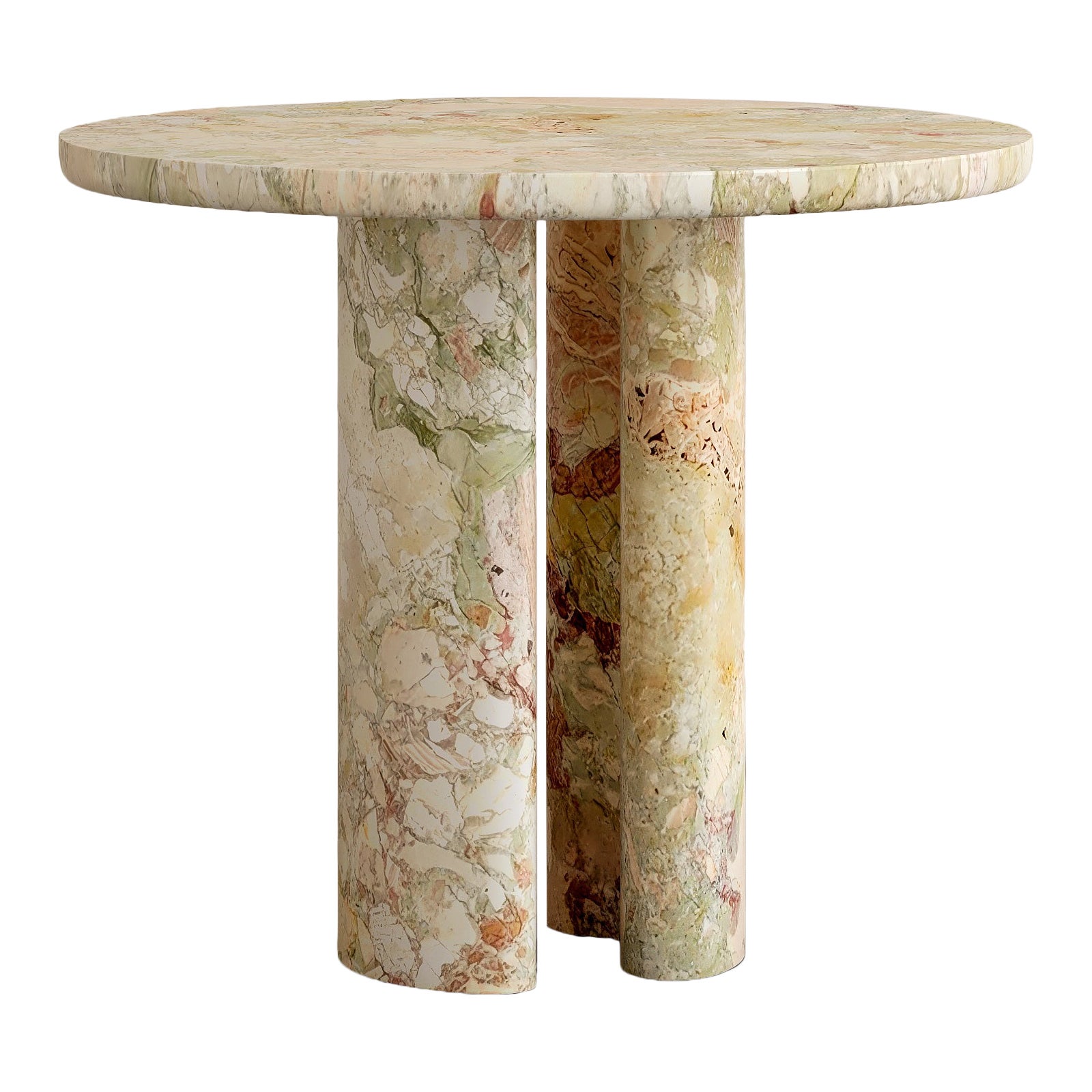 Mesa de comedor romana Paloma Editions I Mármol Verde Breccia