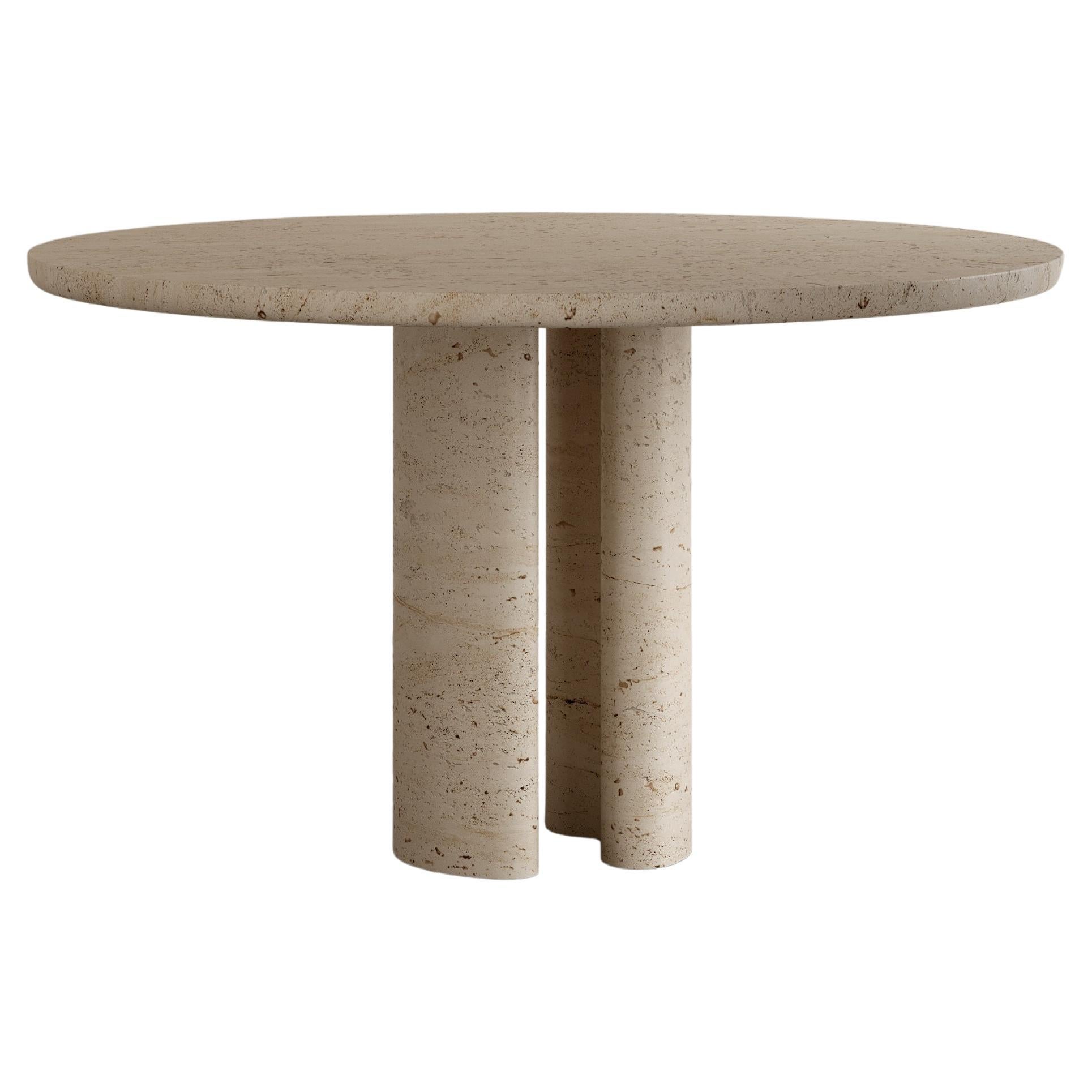 Paloma Editions Roman Dining Table II in Roman Travertine
