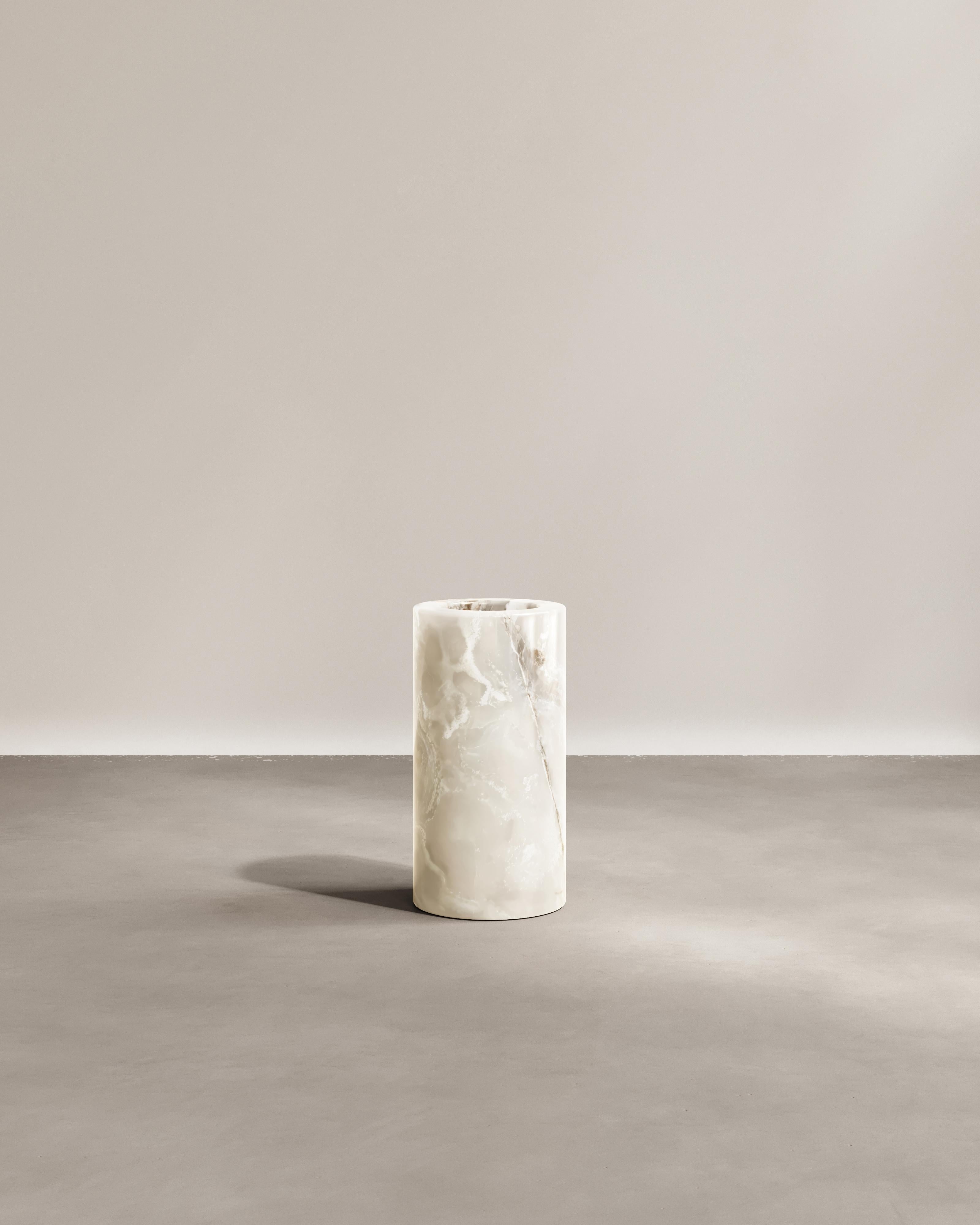 XXIe siècle et contemporain Paloma Editions Vase Sky Bianco Onyx en vente