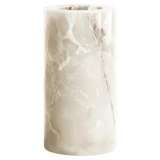 Paloma Editions Sky Vase in Bianco Onyx
