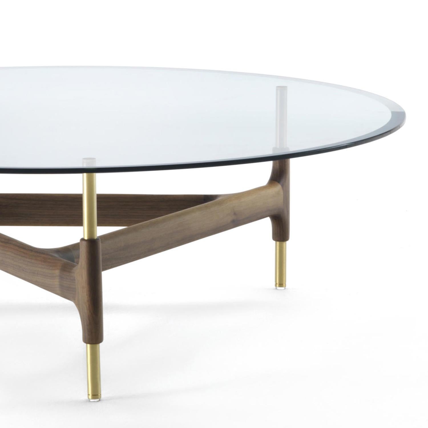 Mesa baja de cristal Paloma Italiano en venta