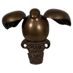 Paloma Jet Model Scultura in bronzo e ottone di Miguel Berrocal