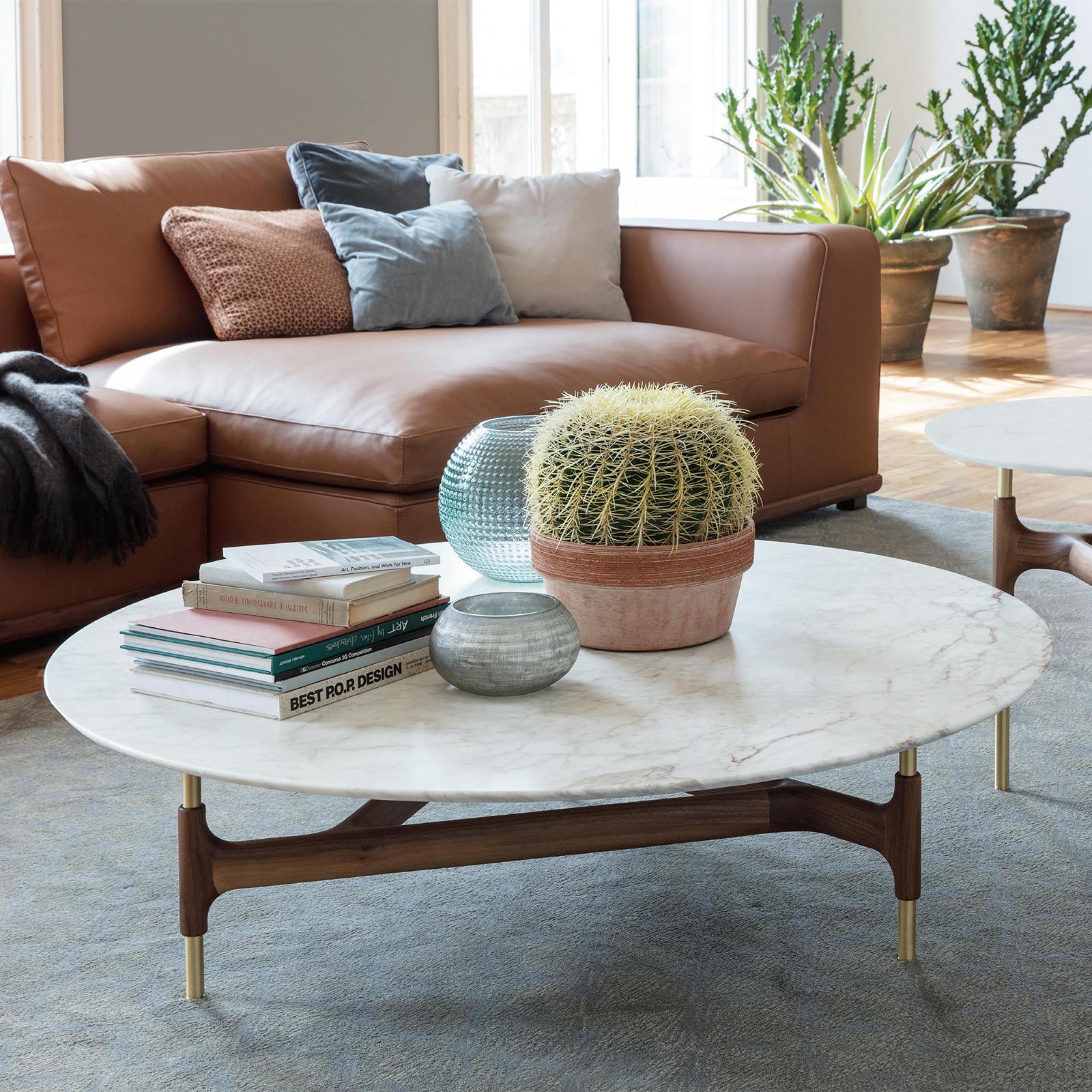 Hand-Crafted Paloma Marble Coffee Table For Sale