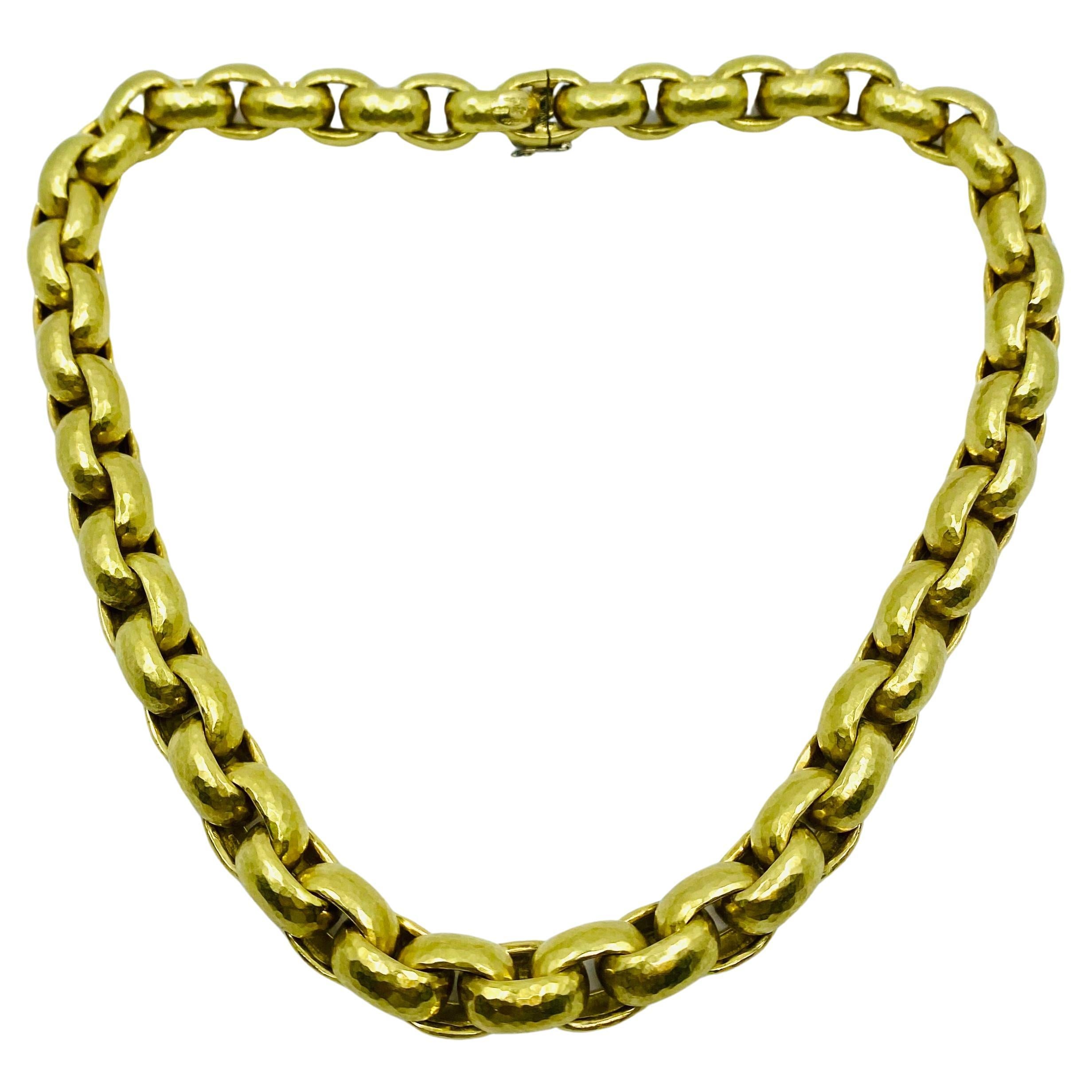 Paloma Picasso 18k Gold Link Necklace In Excellent Condition In Beverly Hills, CA