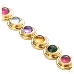 Paloma Picasso Bracelet for Tiffany and Co. Gold and Multi-Gem Bracelet