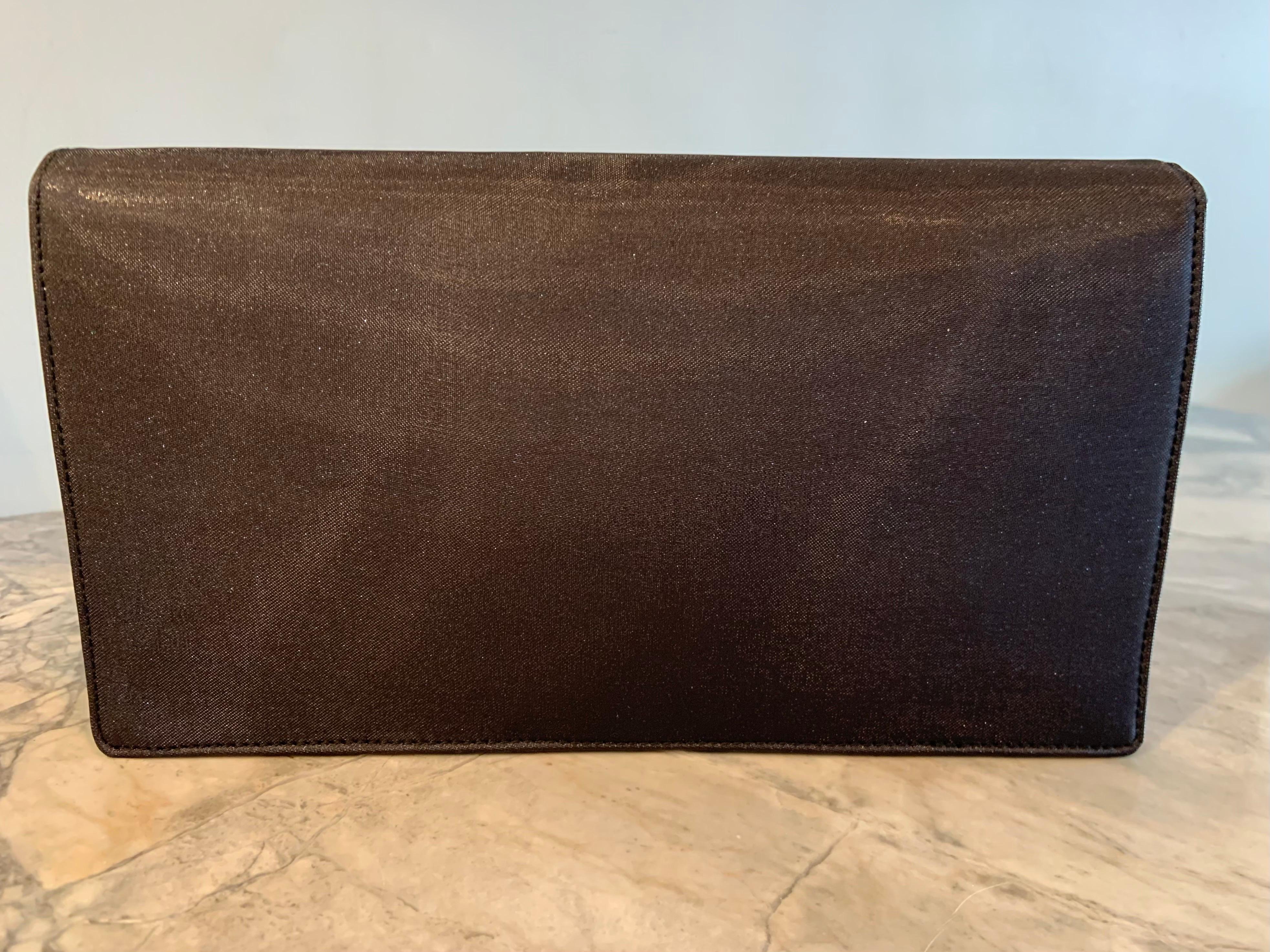 Paloma Picasso, pochette o borsa a tracolla con borchie in marrone cioccolato in vendita 2