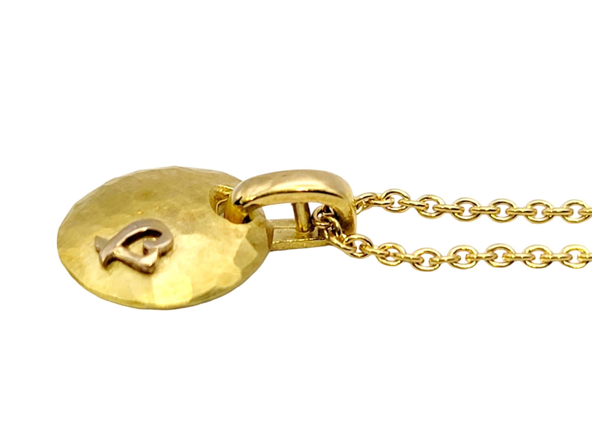 Collier à disques martelés en or jaune 18 carats Paloma Picasso pour Tiffany & Co. en vente 1