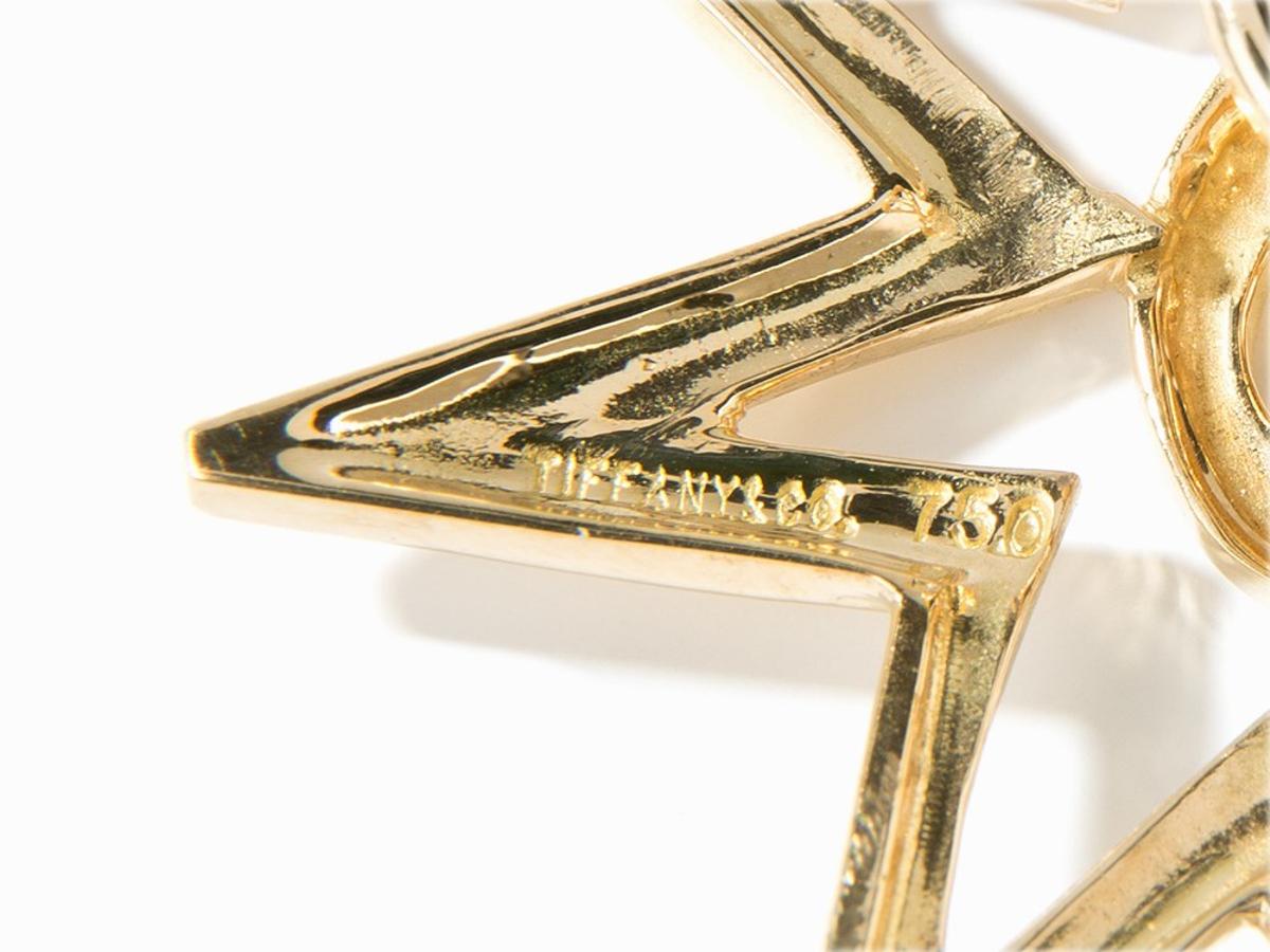 Contemporary Paloma Picasso for Tiffany & Co. 18 Carat Gold Sun Star Earrings For Sale