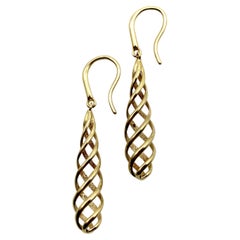 Paloma Picasso for Tiffany & Co. 18K Gold Venezia Spiral Earrings 