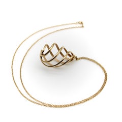 Paloma Picasso for Tiffany & Co. 18K Gold Venezia Spiral Pendant Necklace