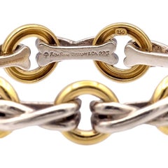 Paloma Picasso for Tiffany & Co. 18K Yellow Gold and Silver XO Vintage Bracelet