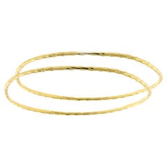 Paloma Picasso for Tiffany & Co. 18kt Gold Textured Bangle Bracelets 