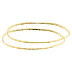 Paloma Picasso for Tiffany & Co. 18kt Gold Textured Bangle Bracelets