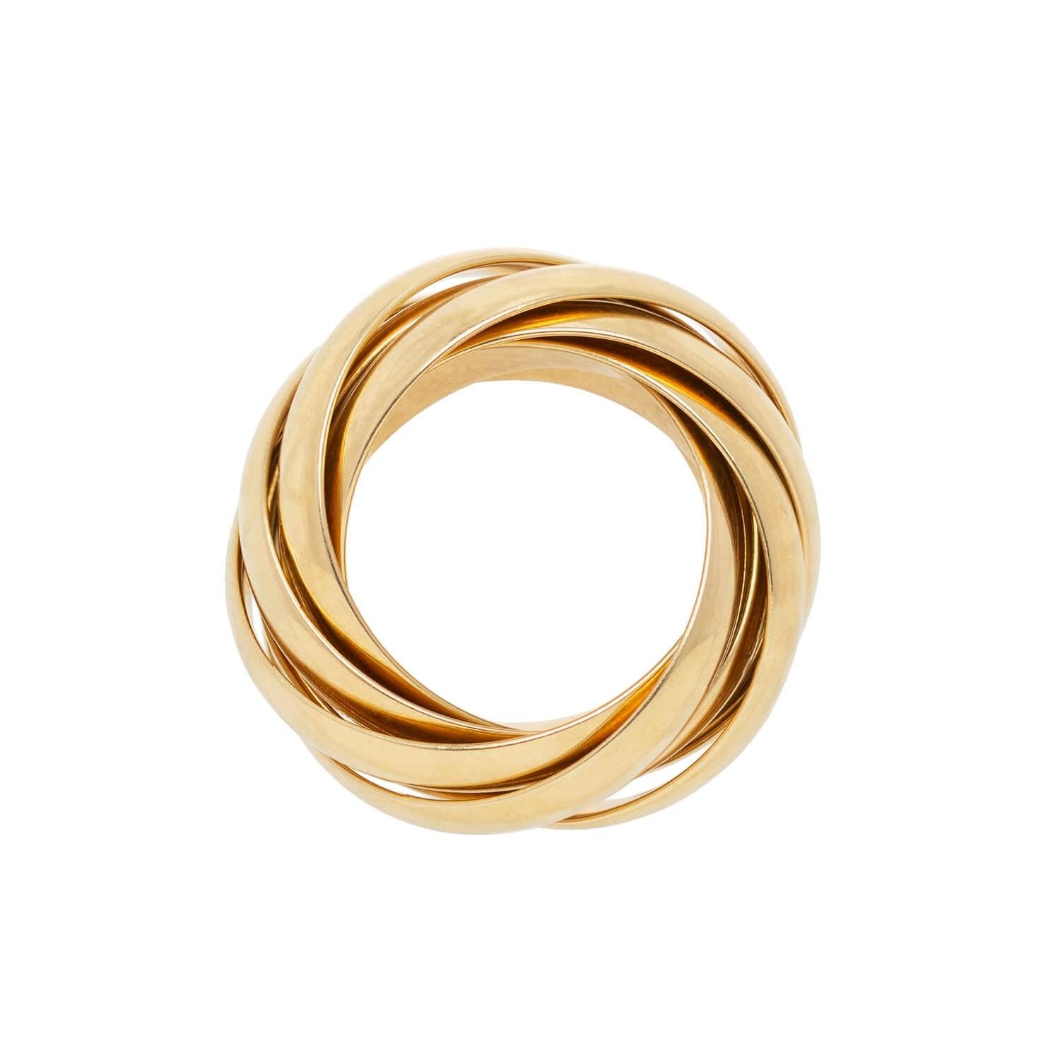 This ﻿Tiffany + Co Estate 18kt gold roller ring by Paloma Picasso is from her 