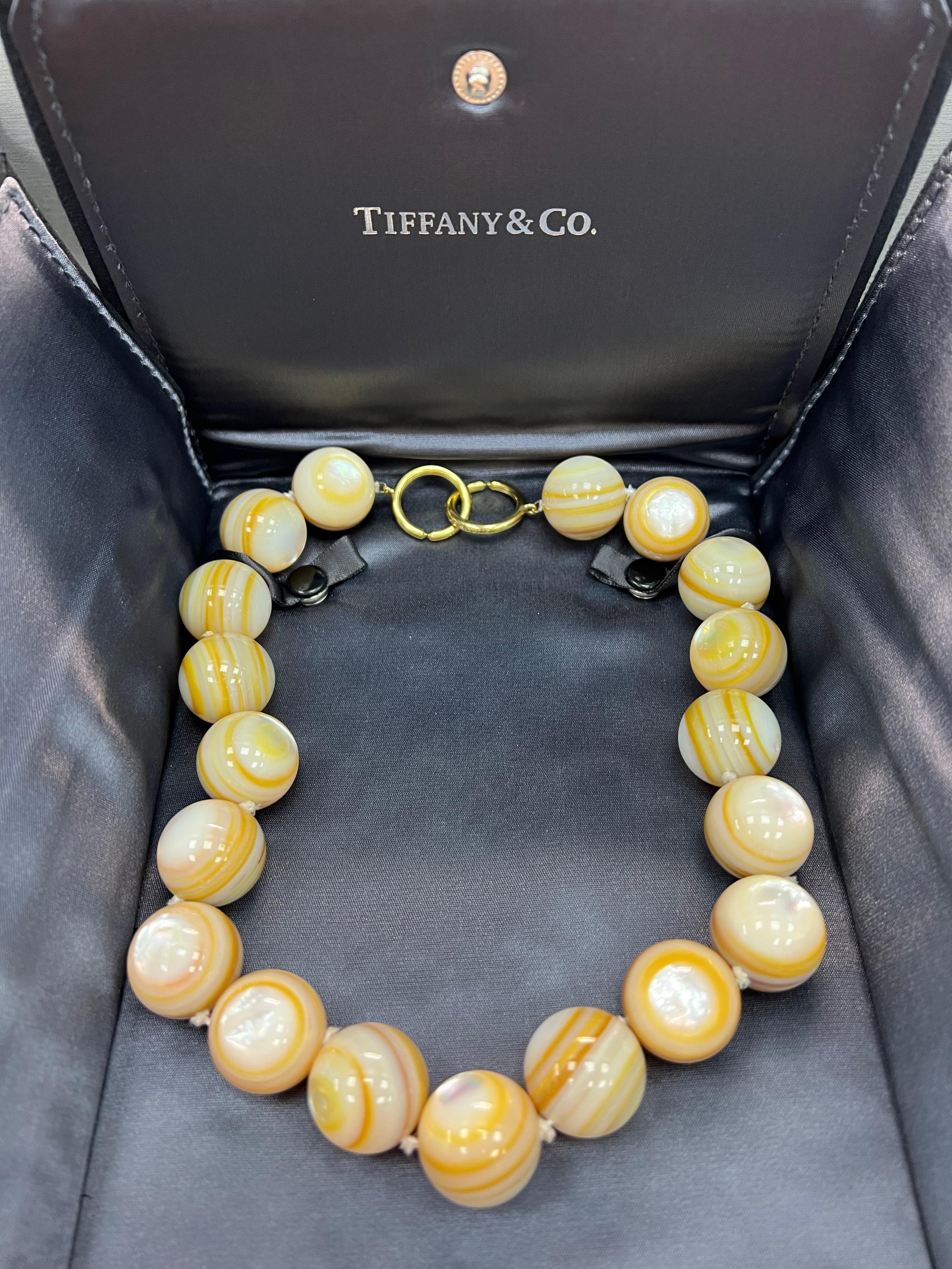 Women's Paloma Picasso for Tiffany & Co. Agate Bead Necklace For Sale