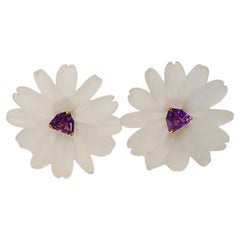 Paloma Picasso for Tiffany & Co. Amethyst Orchid Earrings