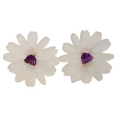 Paloma Picasso für Tiffany & Co. Orchideen-Ohrringe aus Amethyst