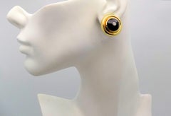 Paloma Picasso for Tiffany & Co. Black Onyx and Diamond Clip Earrings