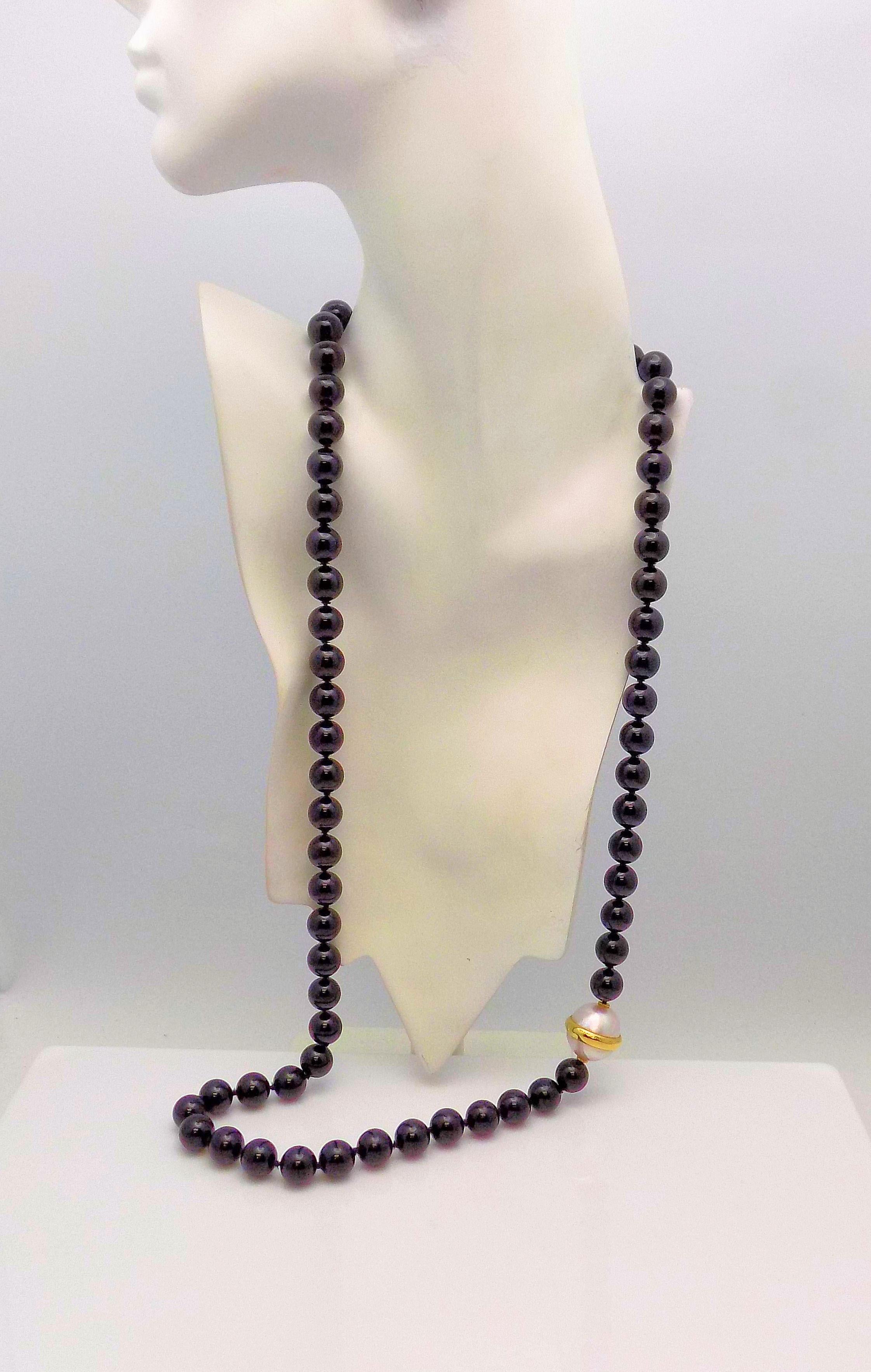 black pearl necklace tiffany