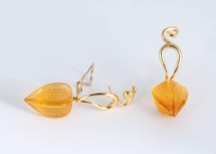 Paloma Picasso for Tiffany & Co. Carved Citrine and Gold Earrings