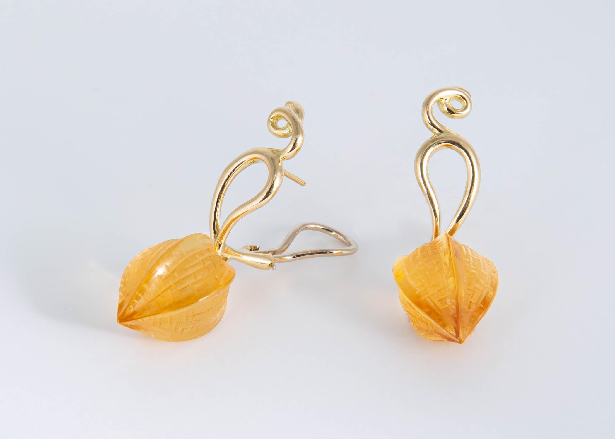 tiffany citrine earrings