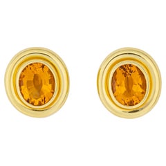 Paloma Picasso for Tiffany & Co. Citrine and Gold Earrings