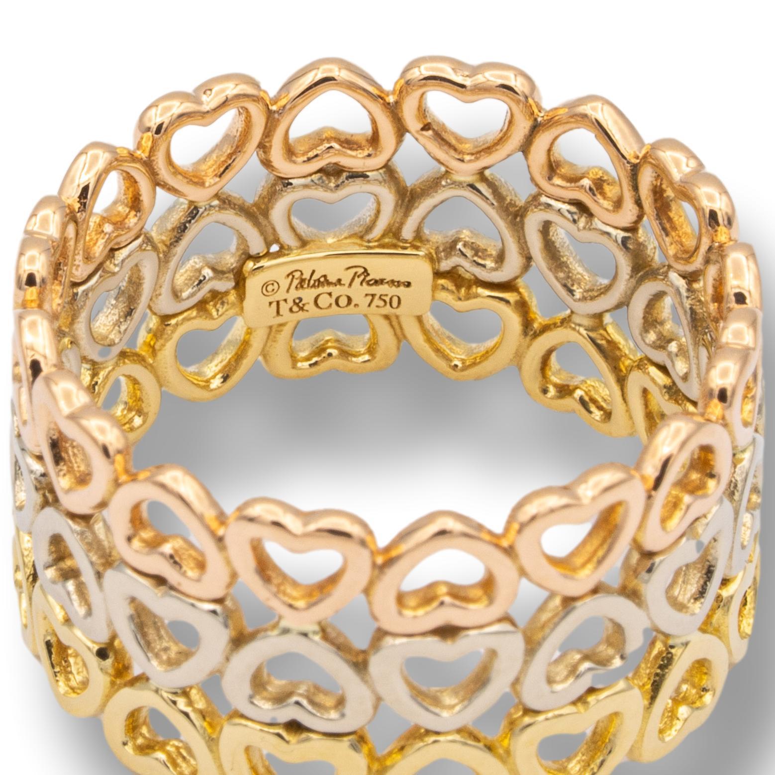 tiffany heart band ring