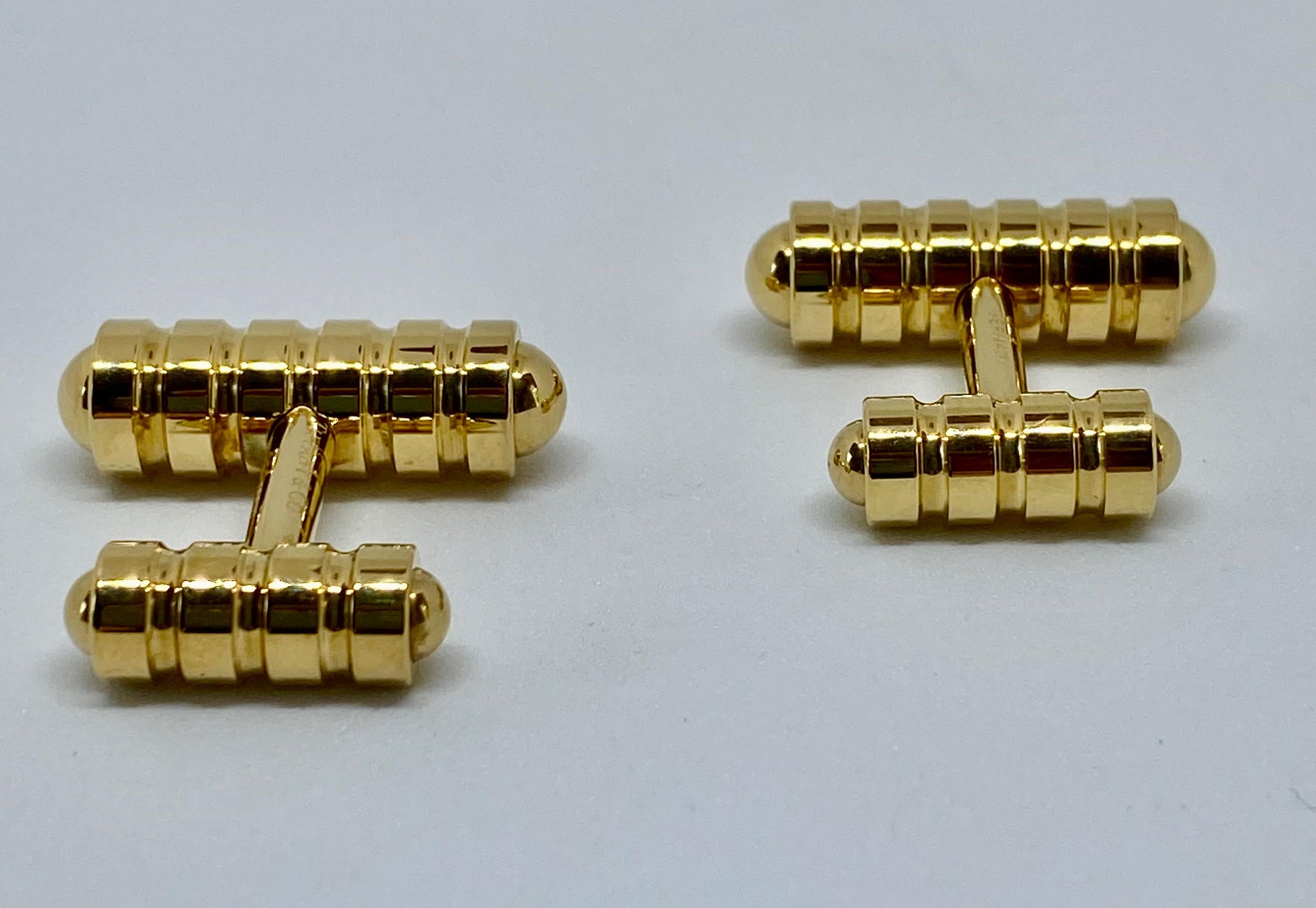 Contemporary Paloma Picasso for Tiffany & Co. Cufflinks in Solid 18 Karat Gold