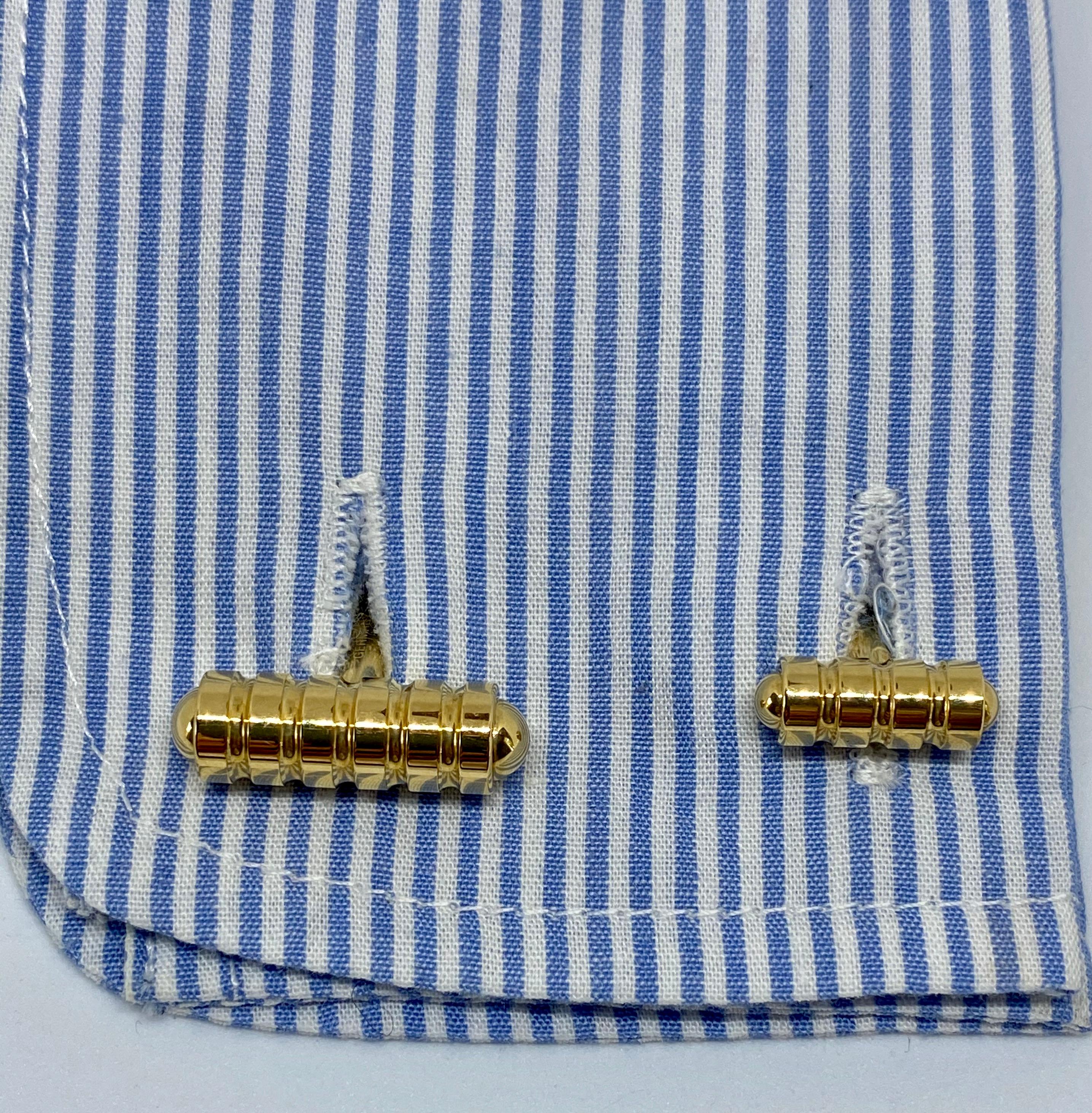 Paloma Picasso for Tiffany & Co. Cufflinks in Solid 18 Karat Gold In Good Condition In San Rafael, CA