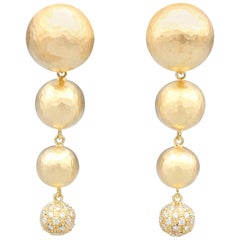 Paloma Picasso pour Tiffany & Boucles d'oreilles Planètes en or 18 carats et diamants