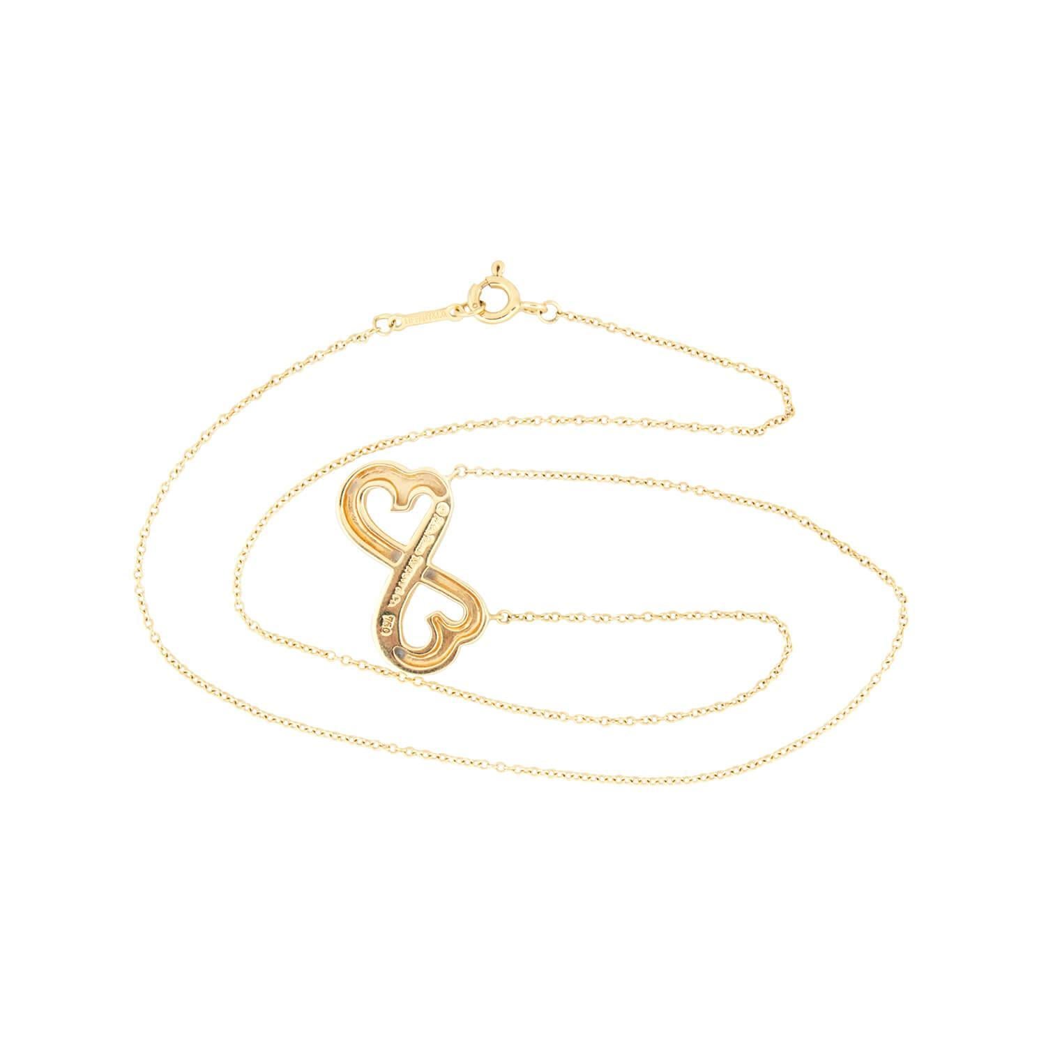 De las mujeres PALOMA PICASSO FOR TIFFANY & CO. Collar Estate 18k Corazones entrelazados en venta