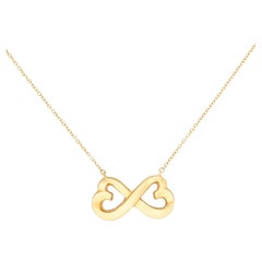 PALOMA PICASSO FOR TIFFANY & CO. Estate 18k Interlocking Hearts Necklace
