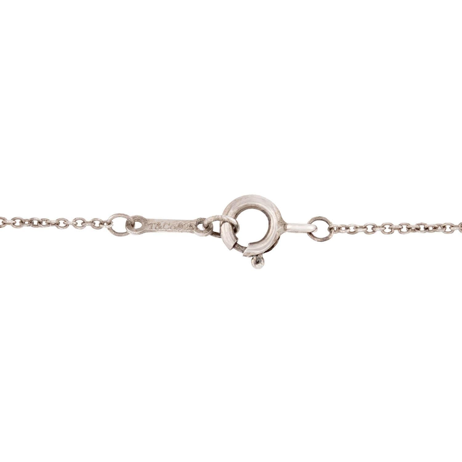 PALOMA PICASSO for Tiffany& CO. Estate Sterling Silver Heart Pendant Necklace For Sale 1