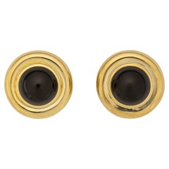 Paloma Picasso for Tiffany & Co. Gold and Black Onyx Earrings