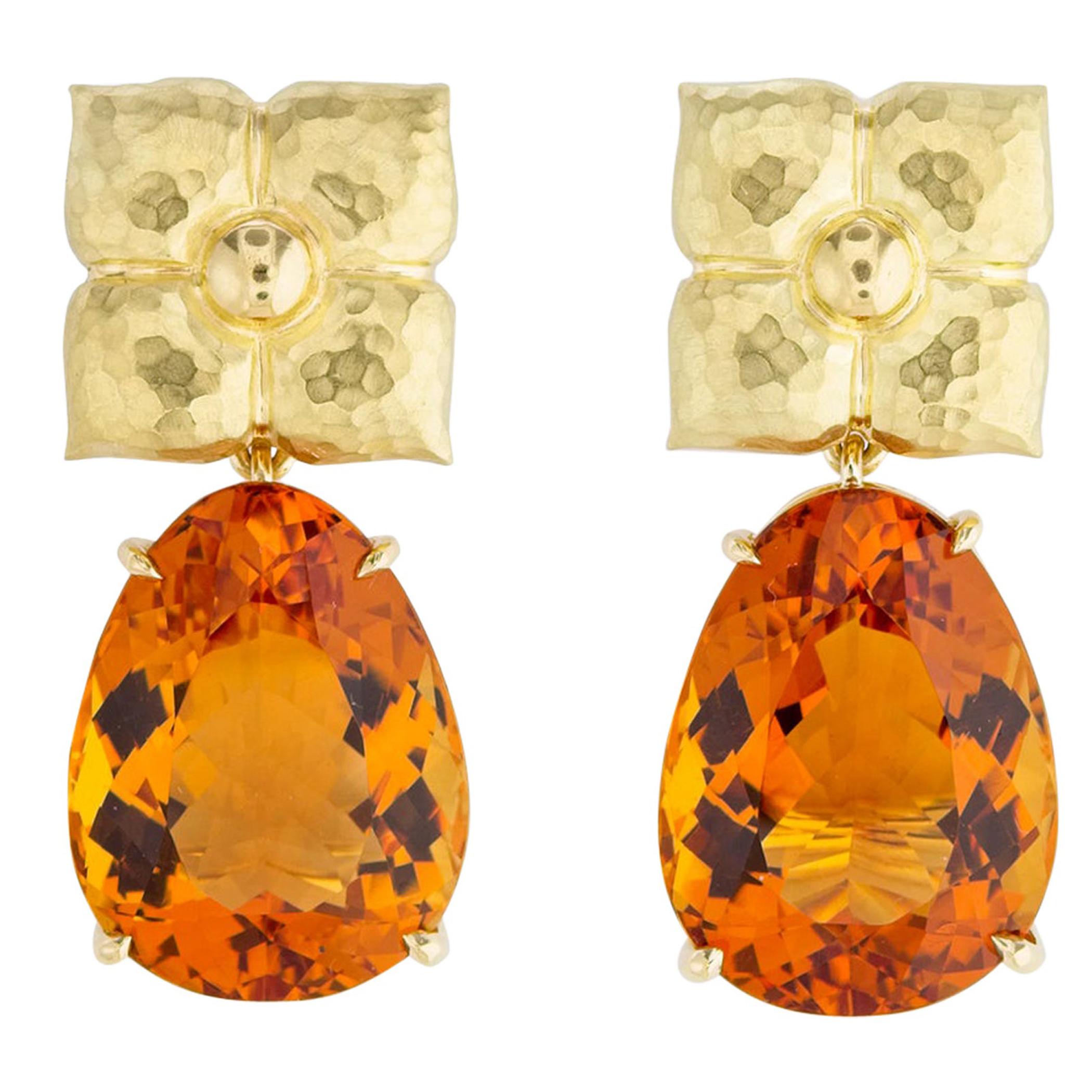  Paloma Picasso for Tiffany & Co. Gold and Citrine Earrings