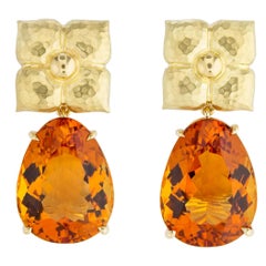  Paloma Picasso for Tiffany & Co. Gold and Citrine Earrings