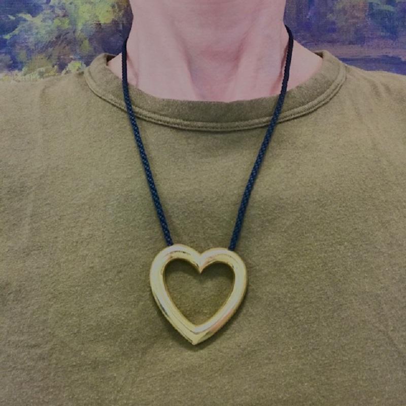Paloma Picasso for Tiffany & Co. Collar Corazón Cordón de Seda Diamante Oro 18k en venta 5