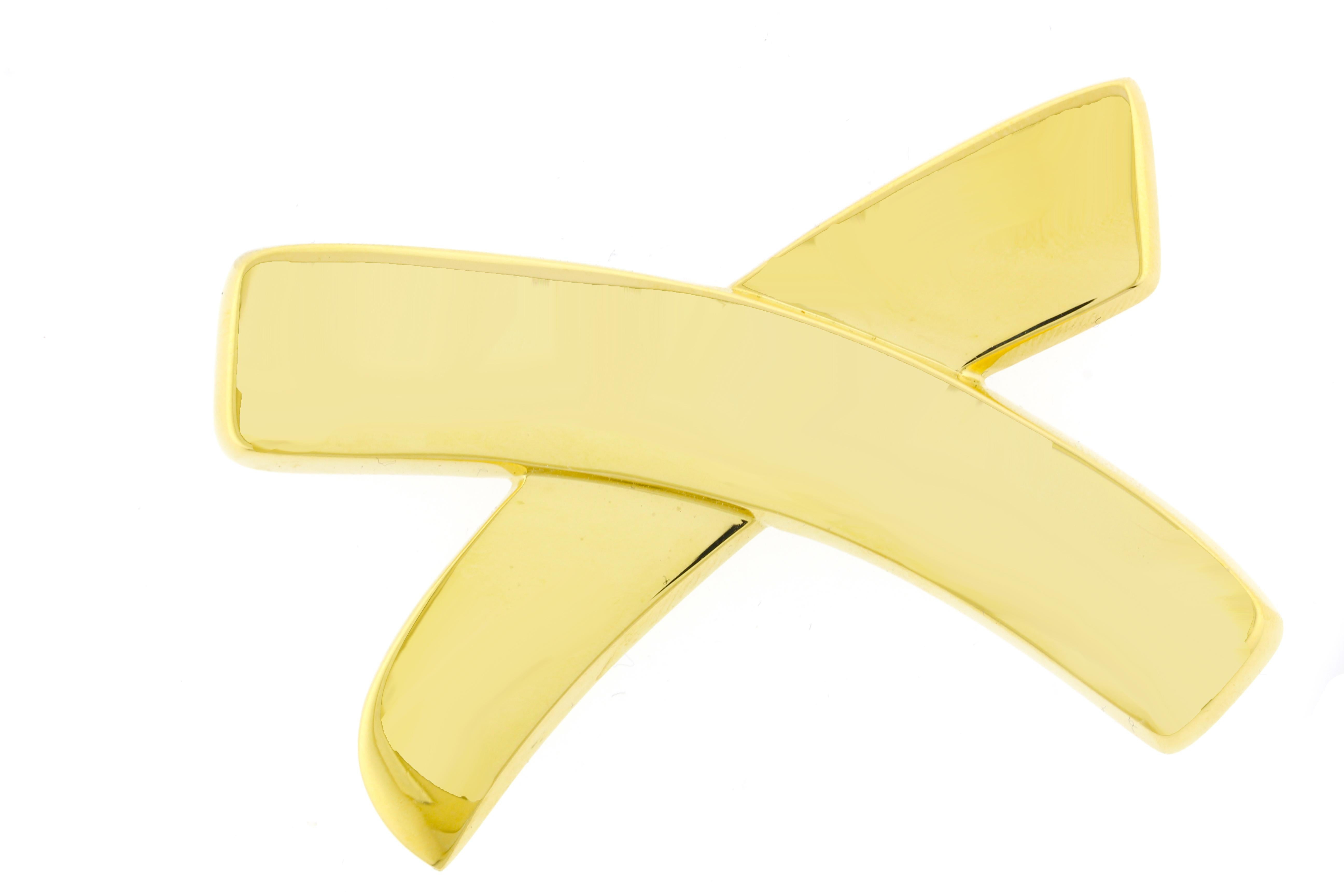 Paloma Picasso für Tiffany & Co.  Große X-Brosche im Angebot 1