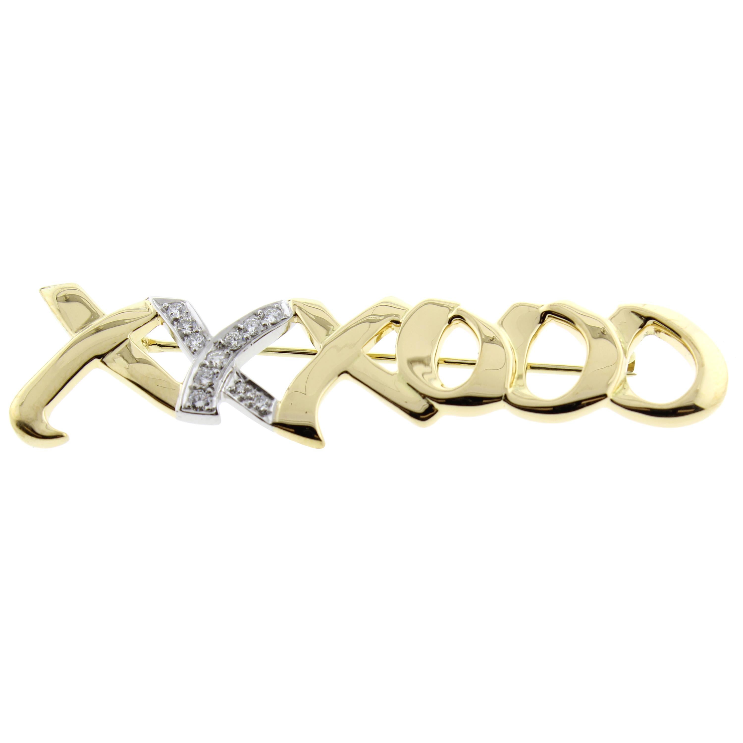 Paloma Picasso for Tiffany & Co. Love and Kisses Diamond Brooch